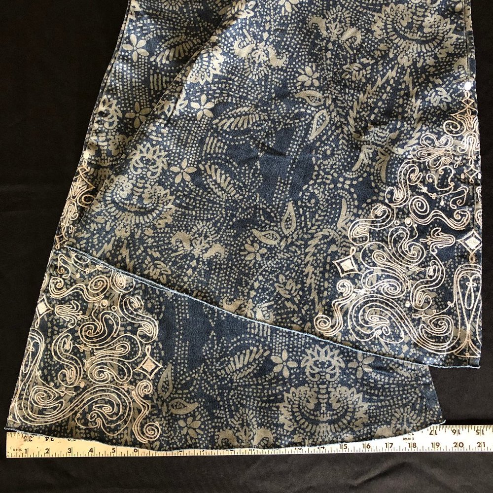 Free People Printed Embellished Just Float On Flare Size 27 - Picture 12 of 16